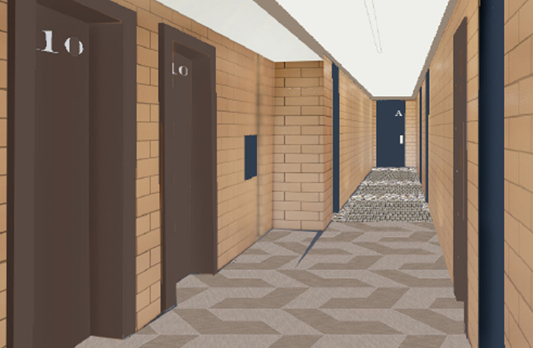 Audubon hallway rendering